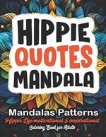 Mindful Mandalas: Hippie Coloring Adventure: 8.5x11 Large Print - Dive into Relaxation & Peace