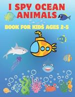 I spy ocean animals book for kids ages 2-5