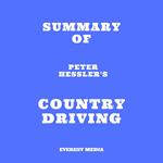 Summary of Peter Hessler's Country Driving