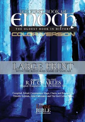 The First Book of Enoch: The Oldest Book In History Black & White Edition - Timothy Schwab,Anna Zamoranos,R H Charles - cover