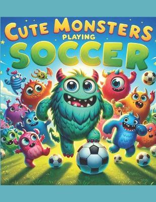 Coloring Book - Cute monsters Playing soccer - Laura Lugo - cover