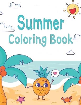 Summer Coloring Book: Simple and Easy Summer Coloring Book - Oussama Zinaoui - cover