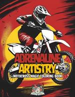 Adrenaline Artistry: motocross magic coloring book