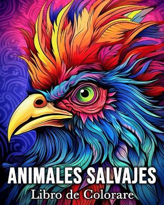 Animales Salvajes Libro de Colorear: 50 Imágenes Bonitas para Aliviar el Estrés y Relajarse - Mandykfm Bb - cover