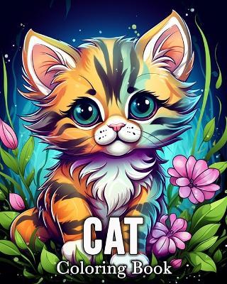 Cat Coloring book: 50 Cute Images for Stress Relief and Relaxation - Mandykfm Bb - cover