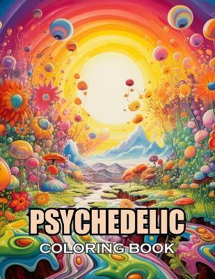 Psychedelic Coloring Book: 100+ Coloring Pages for Adults and Teens - Donald Frank - cover