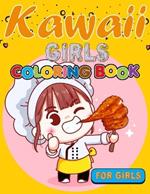 Kawaii Girls Coloring Book For Girls