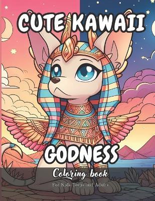 Cute Kawaii Godness Coloring Book for Kids Teens and Adults: 86 Simple Images to Stress Relief and Relaxing Coloring - Daniel S?nchez,Daniel Law,Law Productions - cover