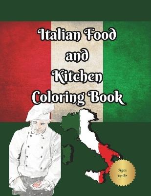 Italian Food and Kitchen coloring book - Art Cofre - cover