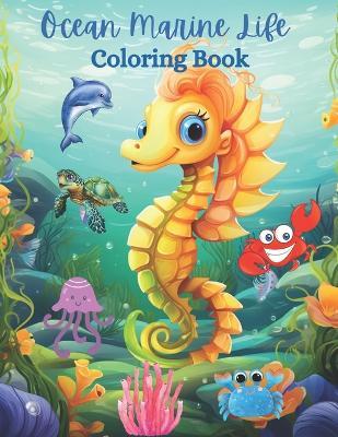 Ocean Marine Life Coloring Book - Positive Elements Designs - cover