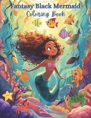 Black Mermaid Coloring Book - Positive Elements Designs - cover