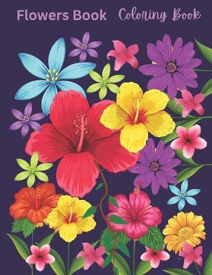 Flowers Book Coloring Book - Positive Elements Designs - cover