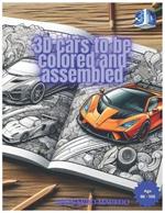 3D cars to be colored and assembled: 3D cars to be colored and assembled