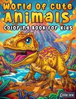 World of Cute Animals Coloring Book For Kids