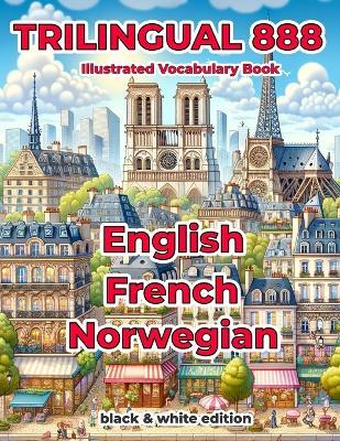 Trilingual 888 English French Norwegian Illustrated Vocabulary Book: Help your child master new words effortlessly - Sylvie Loiselle - cover
