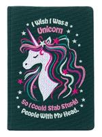 I Wish I Was A Unicorn Embroidered Journal