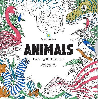 Animals: A Smithsonian Coloring Book Box Set - Smithsonian Institution,Rachel Curtis - cover