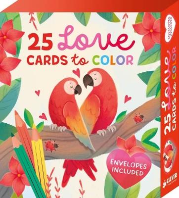 25 Love Cards to Color - Clever Publishing - cover