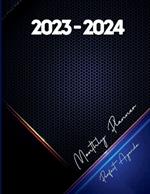 2023-2024 Monthly Planner Perfect Agenda: 2 Years Pocket Organizer for Men