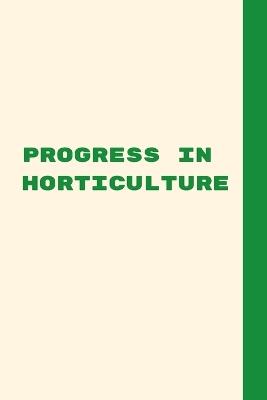 Progress in Horticulture - Brian Dan - cover