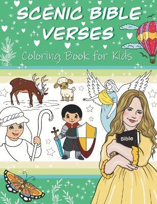Scenic Bible Verses Coloring Book for Kids - cover