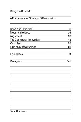 Design in Context: A Framework for Strategic Differentiation - Todd Bracher - cover