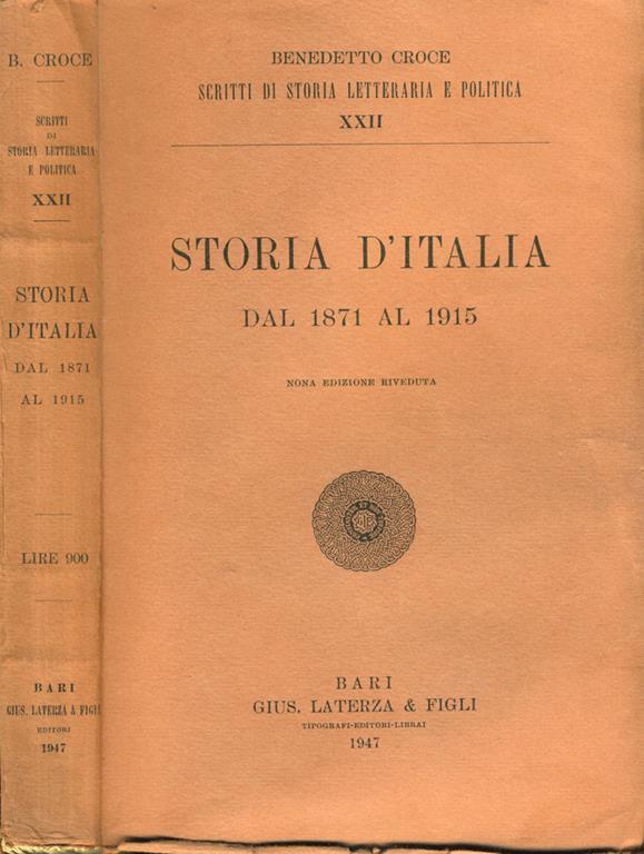 Libro Storia D'Italia Dal 1861 Ad Oggi