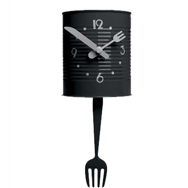 Accessori Da Cucina Da Parete.Pusher Orologio Da Parete Barattolino Nero Con Pendolo Accessori Casa Peraga Casa E Cucina Ibs